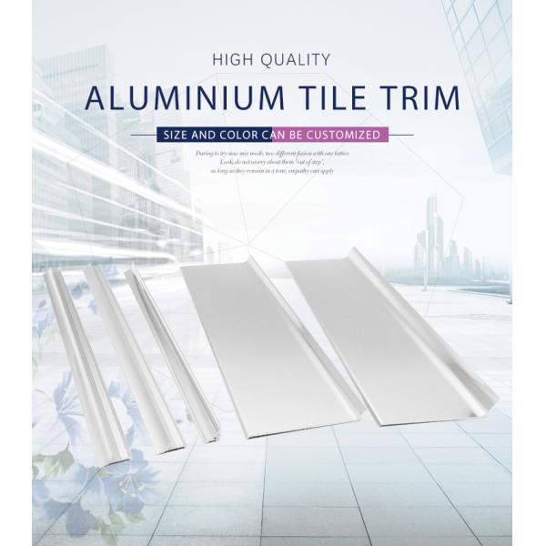 Invisible Anodised Aluminium Skirting , Decorative 50mm aluminium skirting