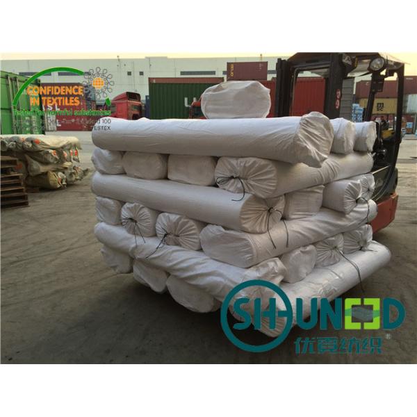 Двойное многоточие Drapery простирания ткани черный C5032Q PA + PES плавкий Interlining