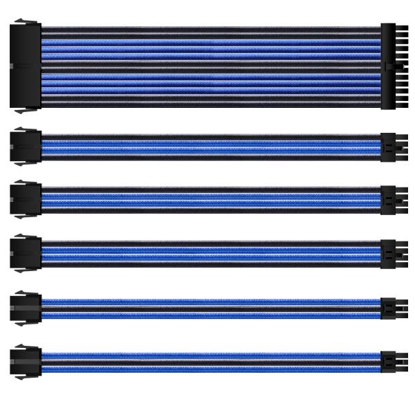 ATX Extension PSU Cable Extension 24 pin Power Supply PSU Extension Sleeved Cable Power Supply Cable PSU Wire Coated Copper