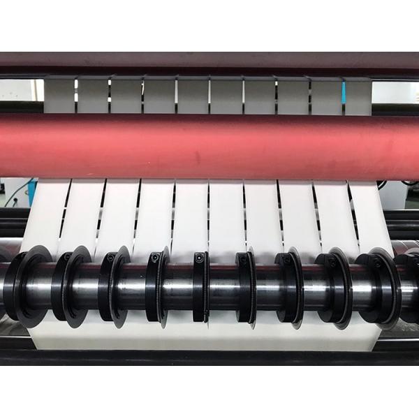 Papel térmico autoadesivo de alta velocidade que corta a máquina do rebobinamento