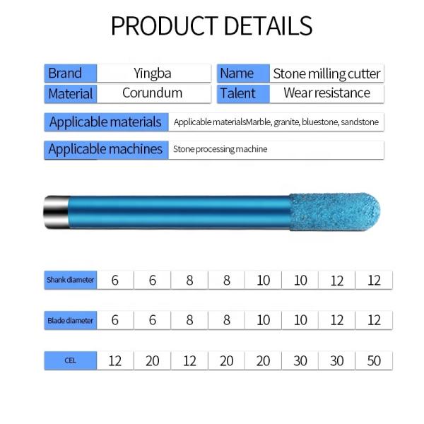 Wholesale Stone Carving Knife CNC Laser Engraving Drill Bit Stone Specific Brazing Flat Head Bottom Cleaning Knife