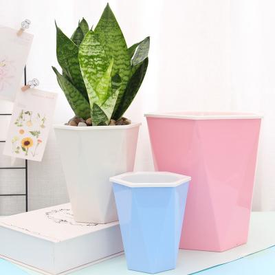 OD 10.8cm PP Resin Self Feeding  Bottom Watering Wicking Plant Pots
