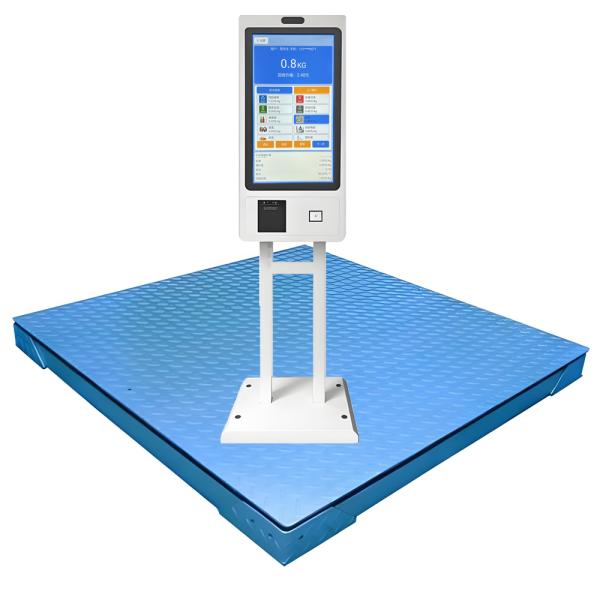 21.5' Smart Ground Scale Platform with IoT LCD Display Touch Screen Thermal Printing and OEM ODM High Resolution 1920*1080