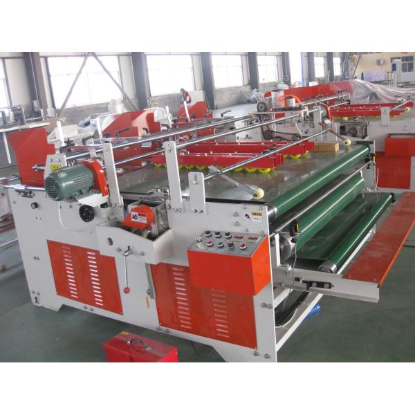 Папка Gluer коробки модели 1500mm давления рифленая подвергает Semi автоматическое механической обработке