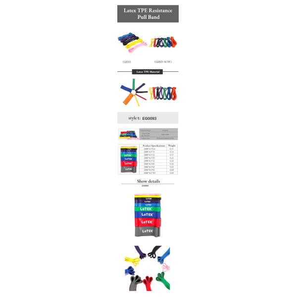 Custom Band Elastic Fitness Strength Training Tension Band With Staples Workout Resistance Bands