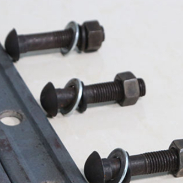 Black Round Headed  Rail Track Bolt Fish Bolt For Joint Bar P43 P50 P65 P75 Steel 40Cr 45#