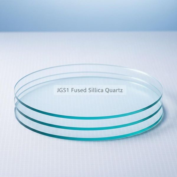 Clear High Temperature Resistance Glass Plates JGS1 Fused Silica Quartz Disc