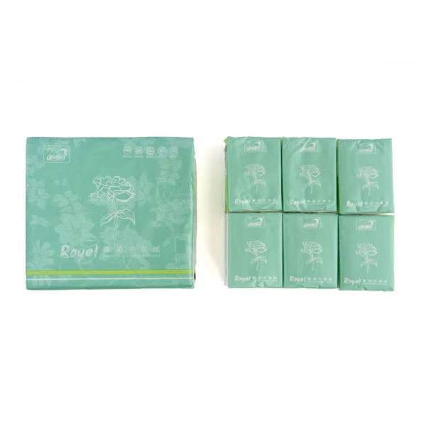 Wholesale 3-Layer Pocket Handkerchief Printed Logo Facial Tissue Paper