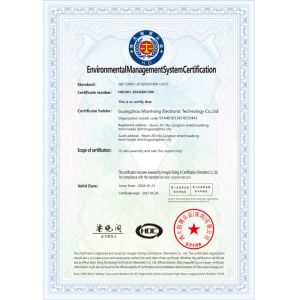Guangzhou Mianhong Electronic Technology Co., Ltd. Certifications