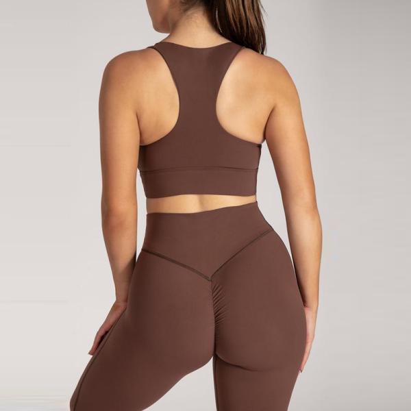 Мягкая разминка йоги задней части 220gsm гонщика одевает установленный нажим RGS вверх по бюстгальтеру энергии