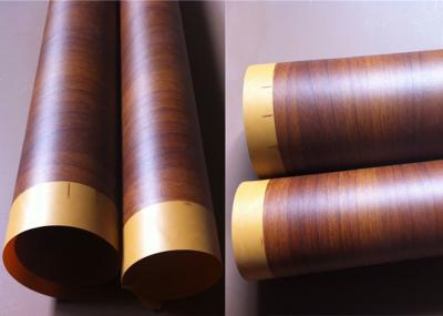 Waterproof Pvc Foil For Membrane Press Vacuum Red Rosewood 500m Roll