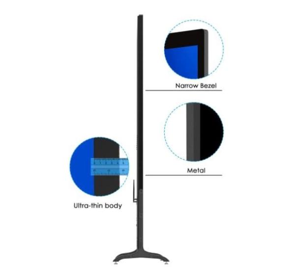 Indoor Standalone LCD Media Player Advertising Display Touch Kiosk For Shopping Mall