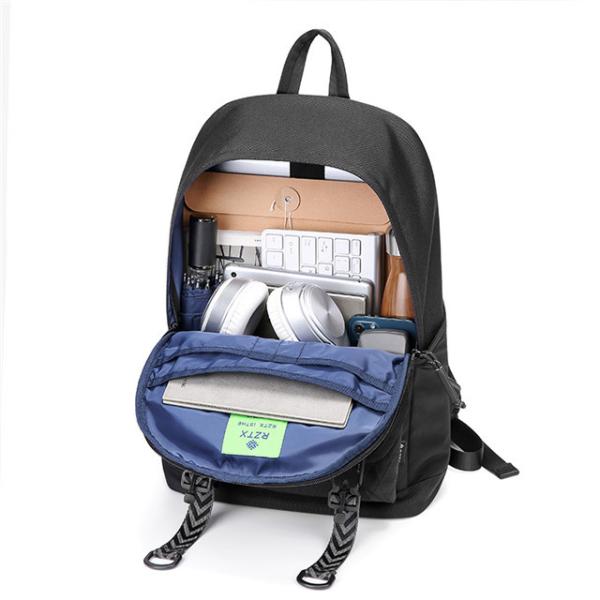 Physiological Curve Back Daily Laptop Backpack Nylon Waterproof Business Travel Bag