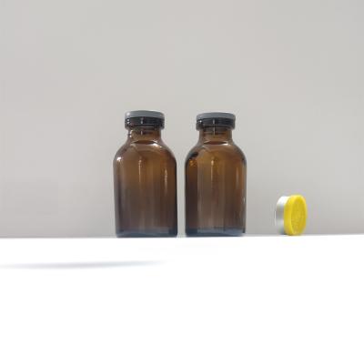 frasco de vidro moldado âmbar transparente envase para antibióticos frasco de vidro âmbar inyectado