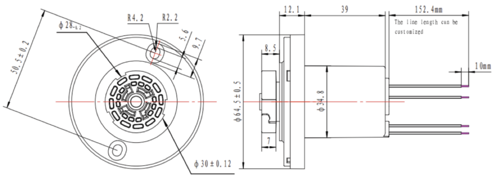 Zhaga Book 18 Socket Receptacle Built In AC-DC Switching Power Supply 24V DC Auxiliary Power