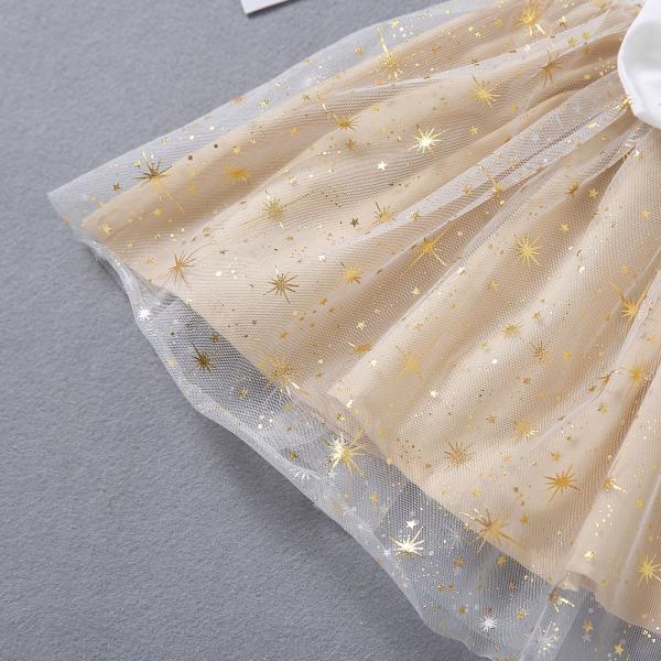 35in Girls Childrens Slip Summer White Sleeveless Cotton Cute Cartoon Dress