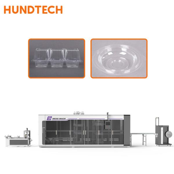 Aquecimento de alta velocidade do molde 152kw do vácuo da máquina de empacotamento do PLC Thermoforming