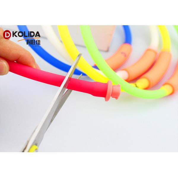 Durable Food Grade Silicon Adjustable Color Changing Dog Collar With USB