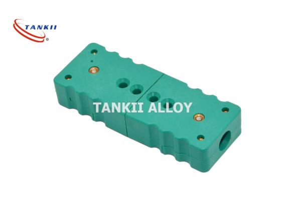 Tipo conector de par termoelétrico fêmea masculino 15A da cor verde de K