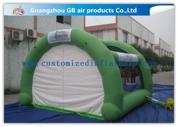 Green Paintball Enclosures Durable Inflatable Sports Dome Tent for Interactive Sports
