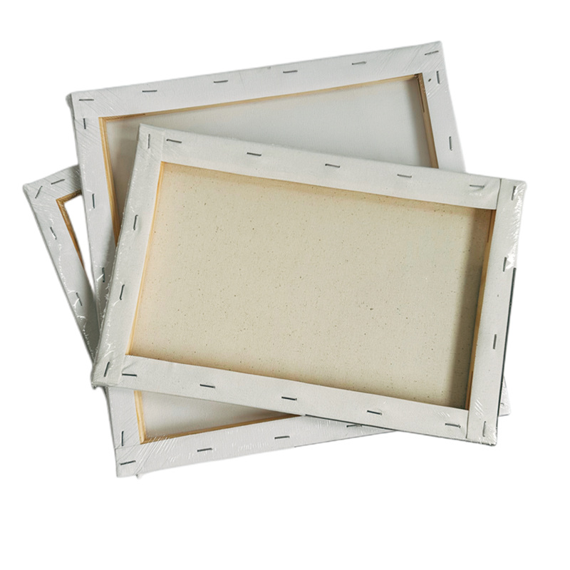 100% Cotton Stretched Canvas Board for Oil Painting with Matte Finish and Eco-Solvent Latex UV Ink Support