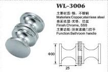 small door handle shower door knob shower door hardware WL-3006 Dia.30x25mm