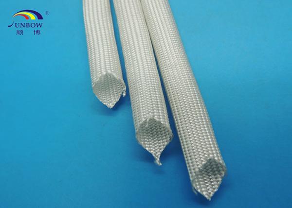 400 ℃ Flexible Black or White High Temperature Fiberglass Sleeving for Cables