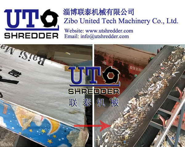 scarp bed shredder/ bed crusher/ double shaft shredder, waste furniture shredder, furniture crusher, wood crusher