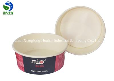8oz disposable food container brown kraft paper soup bowl with lid microwave noodle paper bowl