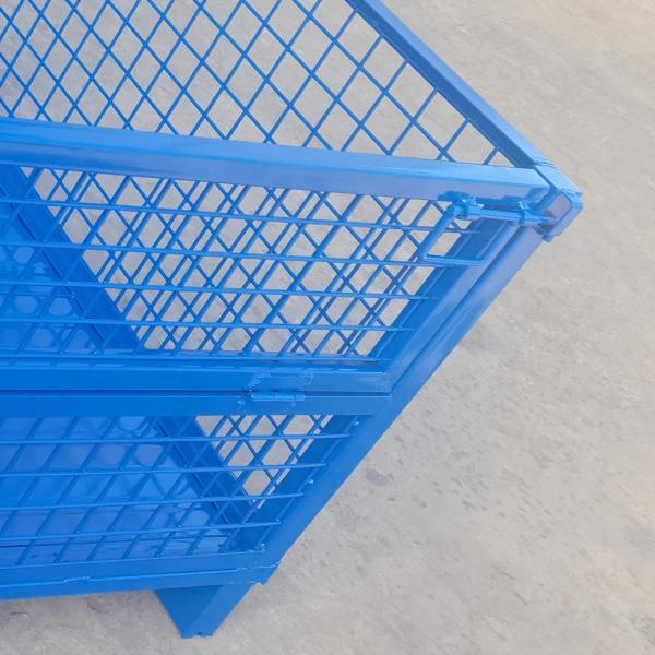 Scale Heavy Duty Metal Rack for Foldable Warehouse Pallet Containers Powder Coated