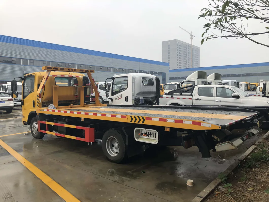 4tons 5tons 8tons Road Wrecker Truck , Wrecker Towing Truck 130HP