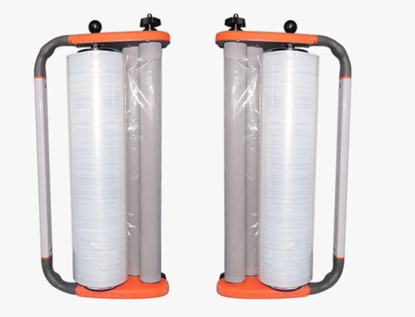 12-20 Inch 300-500mm Width Transparent Colorful Plastic Film Wrapper Manual Stretch Film Holder Dispenser