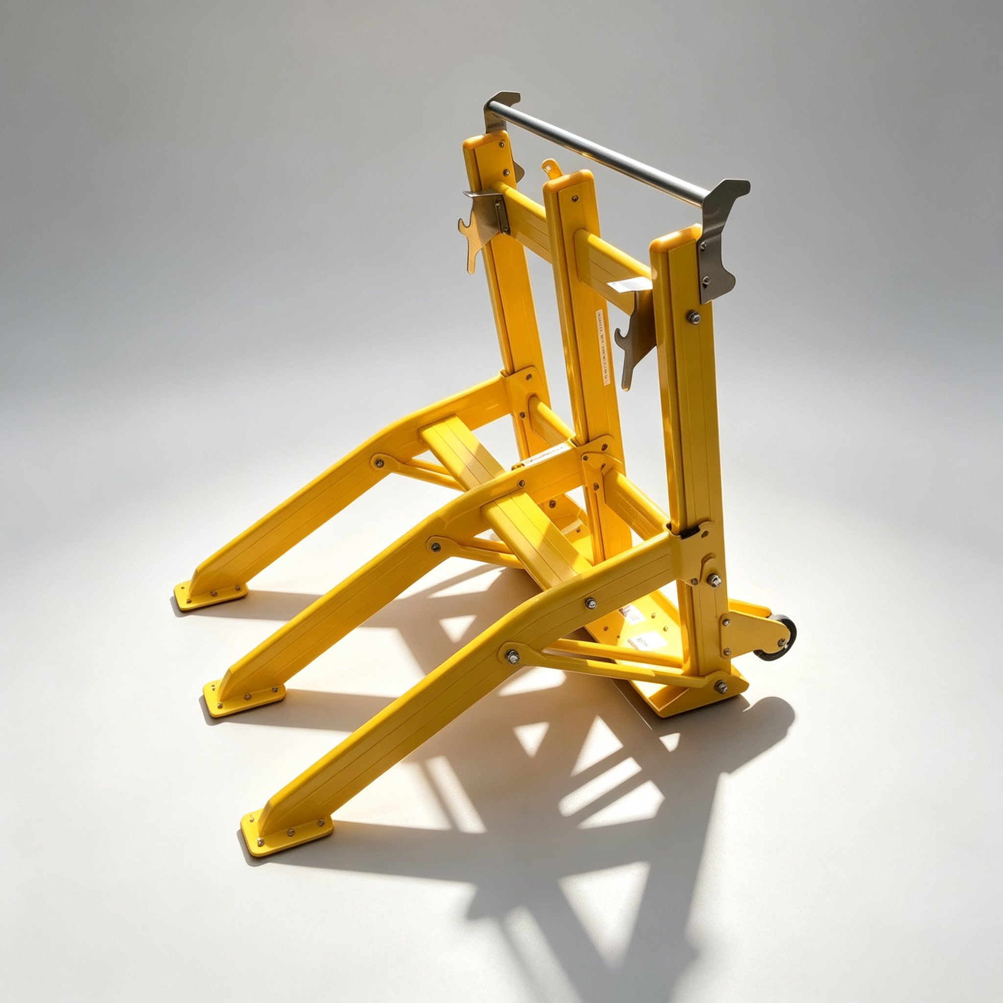 25kg Lightweight Foldable Vehicle Barrier with Electrostatic Spraying for Construction Safety