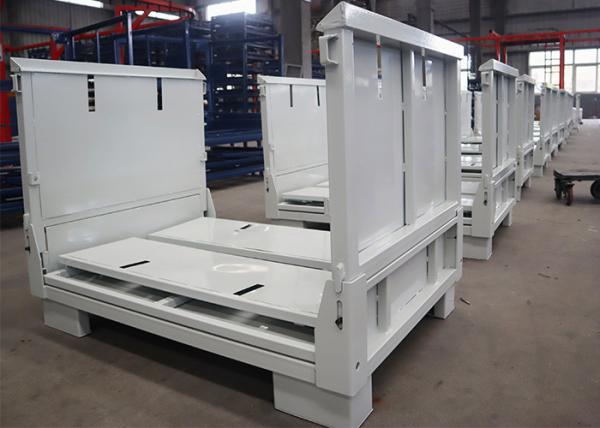 Reusable Steel White Stillage Crate Stacking For Warehouse