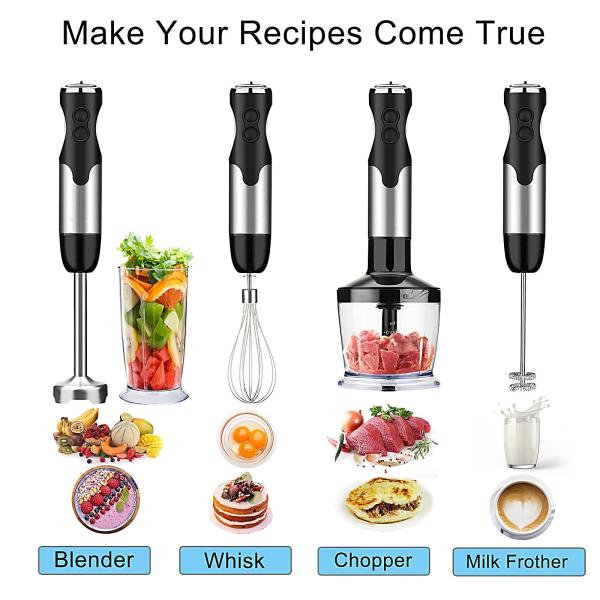 Multipurpose Ultra Stick Hand Blender Set 800w Logo Customized