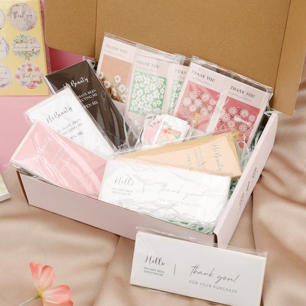 Thank You Self Adhesive Sticker Package Mailer Box Seal Label Sticker Custom Printing