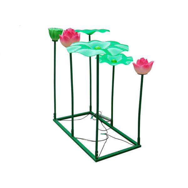 Acrylic LED lotus lamp 6 lights combination lotus lamp pond pool decoration lotus lamp park municipal beauty