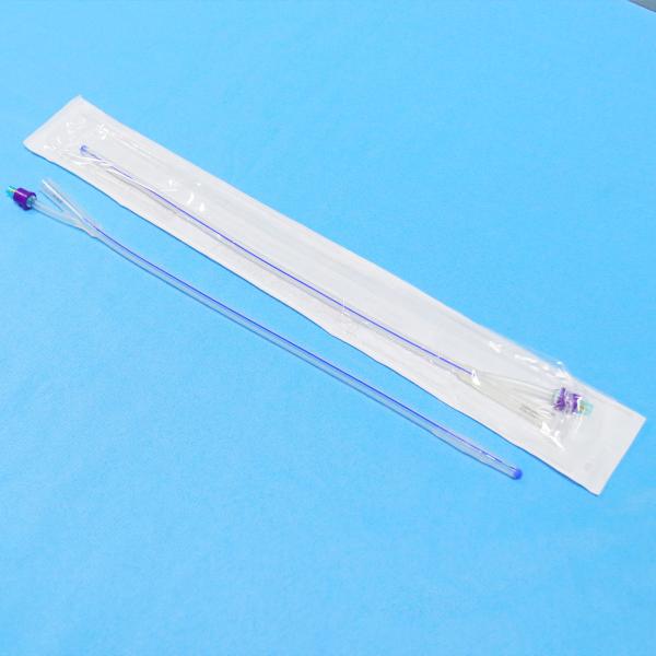 Ce Approved Different Size 8FR-10FR Disposable Medical Two Way Sterile Silicone Balloon Foley Catheter
