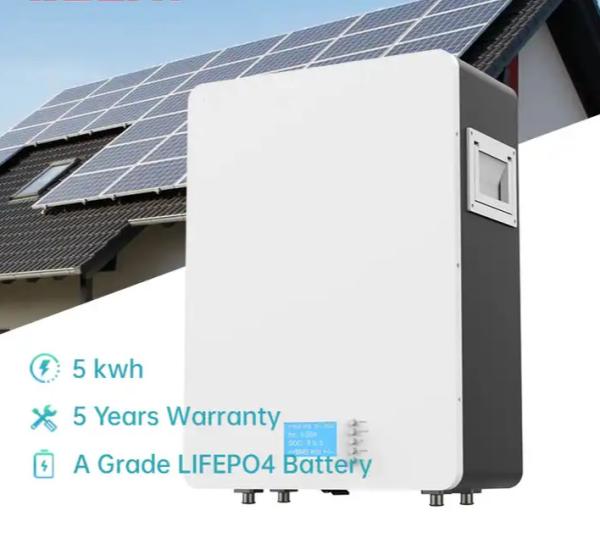 Wall Mounted Off Grid Battery Energy Storage Solar System  With Smart Bms