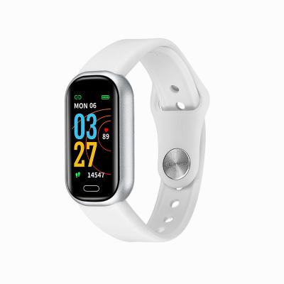 Le traqueur blanc Smartwatch de forme physique de BK3266 AMOLED imperméabilisent pour Madame 320x240