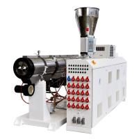 Boudineuse à vis jumelle parallèle, machine HYPS75/28 d'extrudeuse de tuyau de PVC