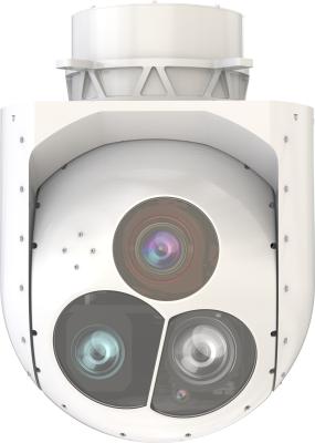 Dia 200MM Two Axis Two Metal Frame EO Pod With Three Sensors For Surveillance System