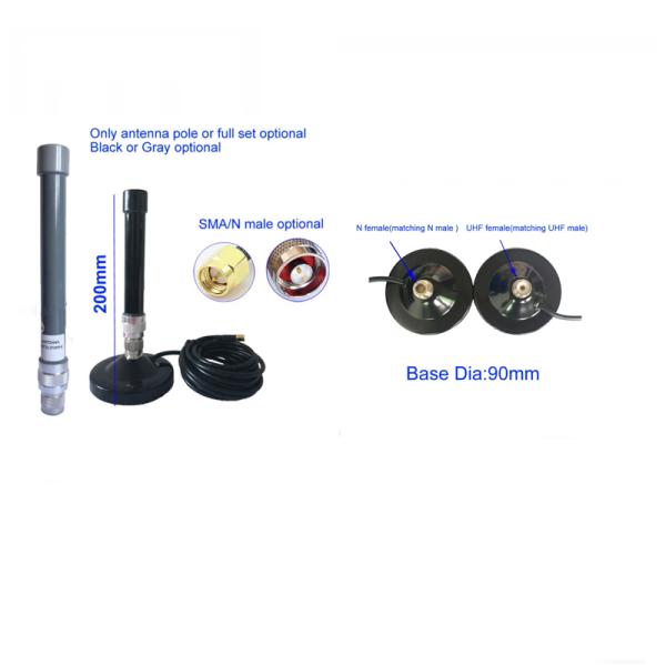High Gain antenna of glass steel 3g 4g 2.4g 8dBi outdoor omni antenna GSM Grey Fiberglass Antenna