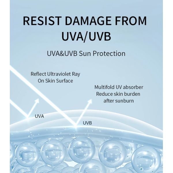 Sérum Visage Hydratant Crème Solaire Waterproof Spf50 pour Soins de la Peau OEM