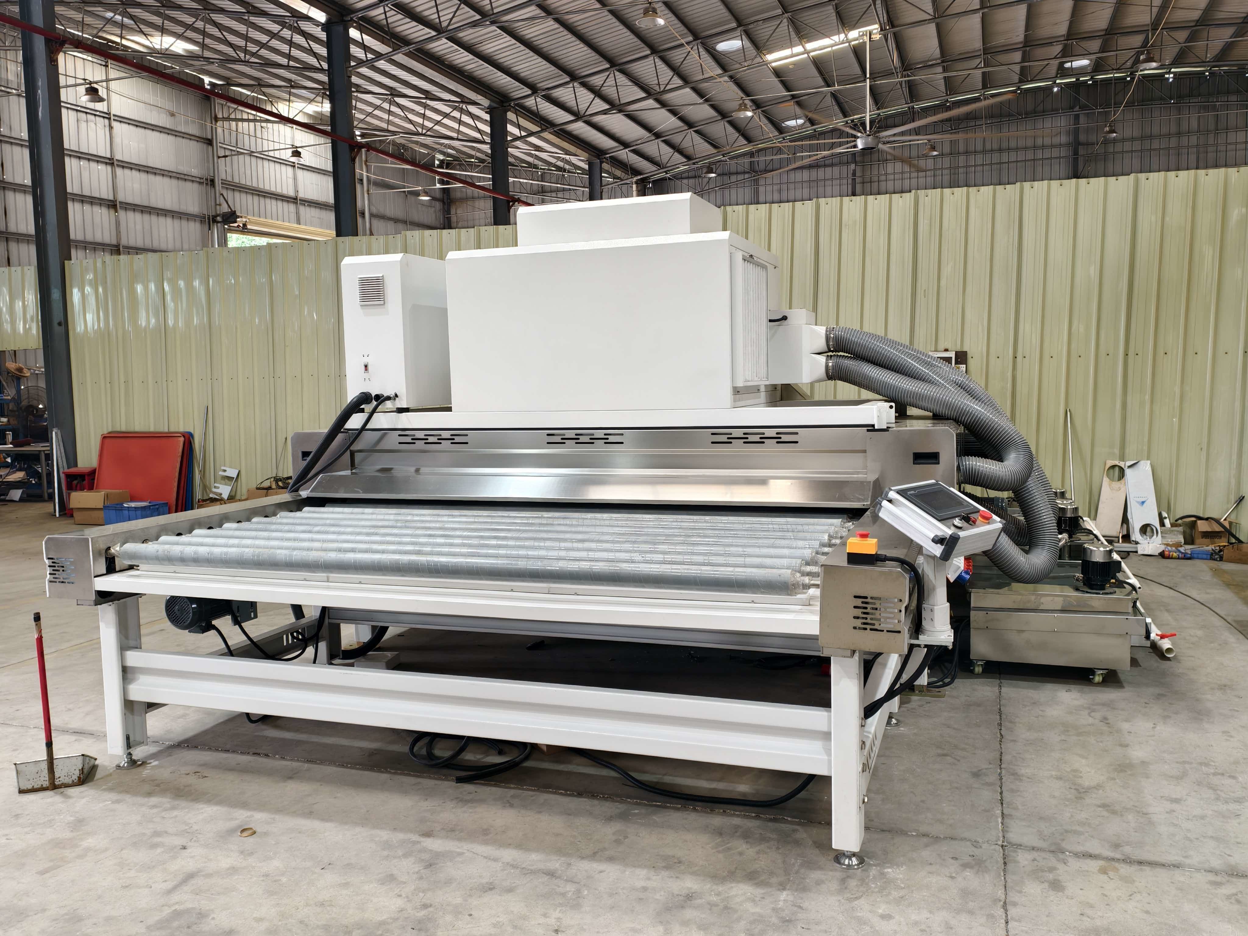 Vertical Glass Washing Machine 22KW Stainless Steel Glass Cleaning Machine