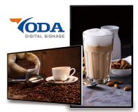 A propaganda de tela táctil ultra fina interna de 32 polegadas indica o Signage de HD Digitas