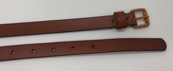 Naranja auténtica para mujer de pintura de la anchura de la correa de cuero el 1.8cm de la hebilla/color beige