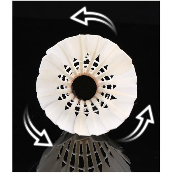 Durable Duck Feather 6 In 1 Training Entertainment Shuttlecock Badminton