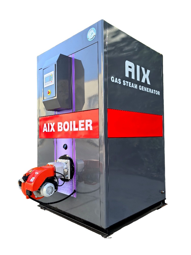 Natural Circulation Fire Tube Oil Gas Steam Boiler Vertical 1 Ton High Safety