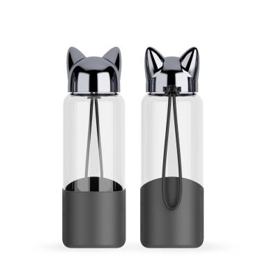 Single Wall Insulated water Glass Drinking Bottles for Outdoor Sport